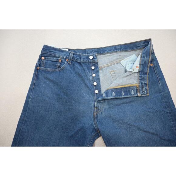 Levis 501 Double XX Straight Rugged Button Fly Jeans Mens Sz 40 x 28 (Tag 42x30) - Picture 4 of 7